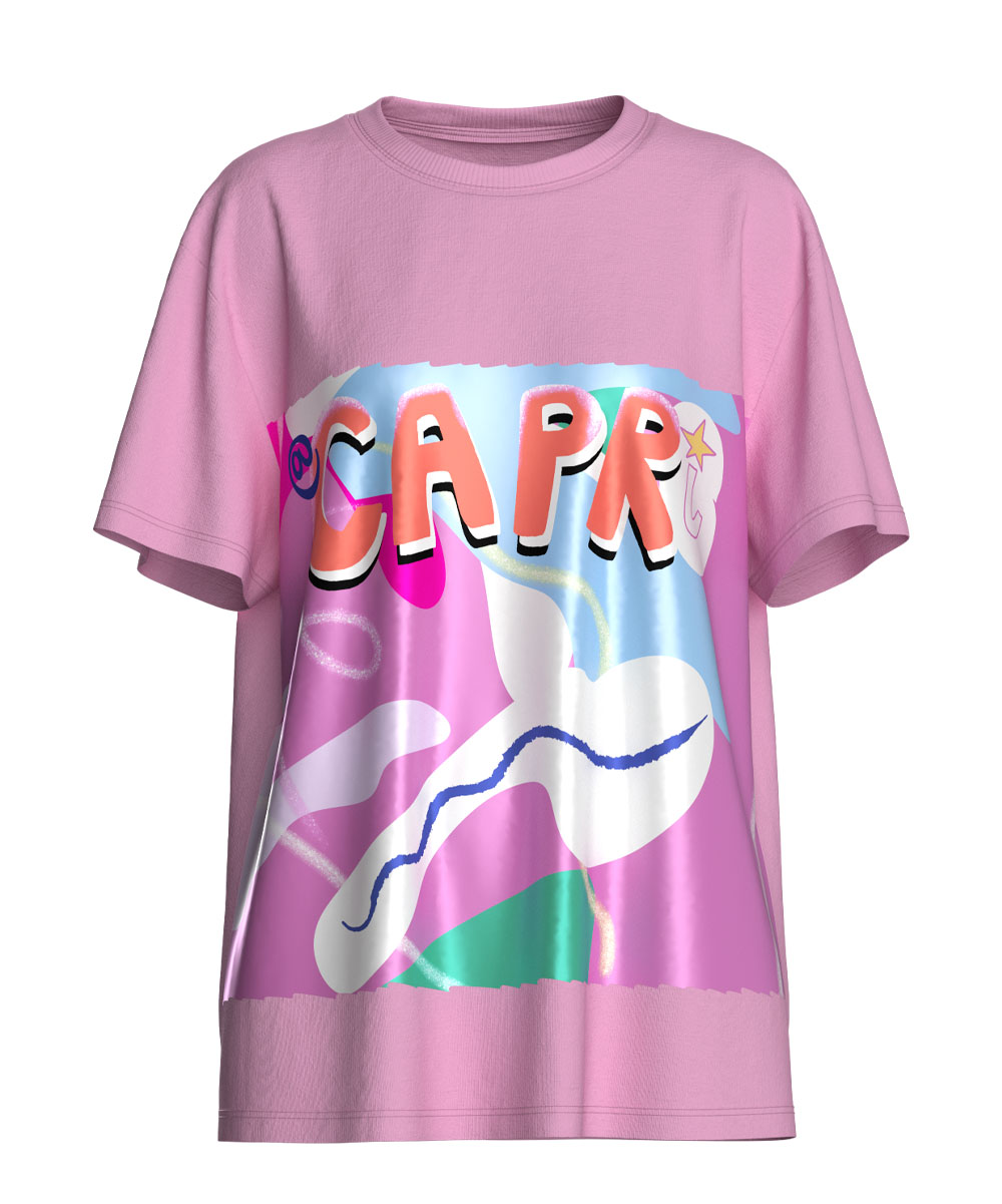 Women's overzide t-shirt for Capri