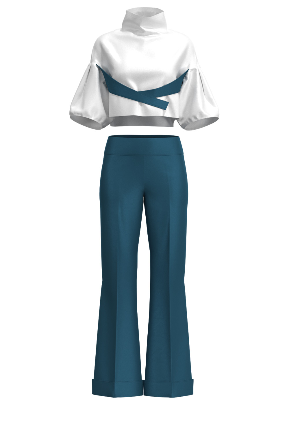 Blouse and trousers