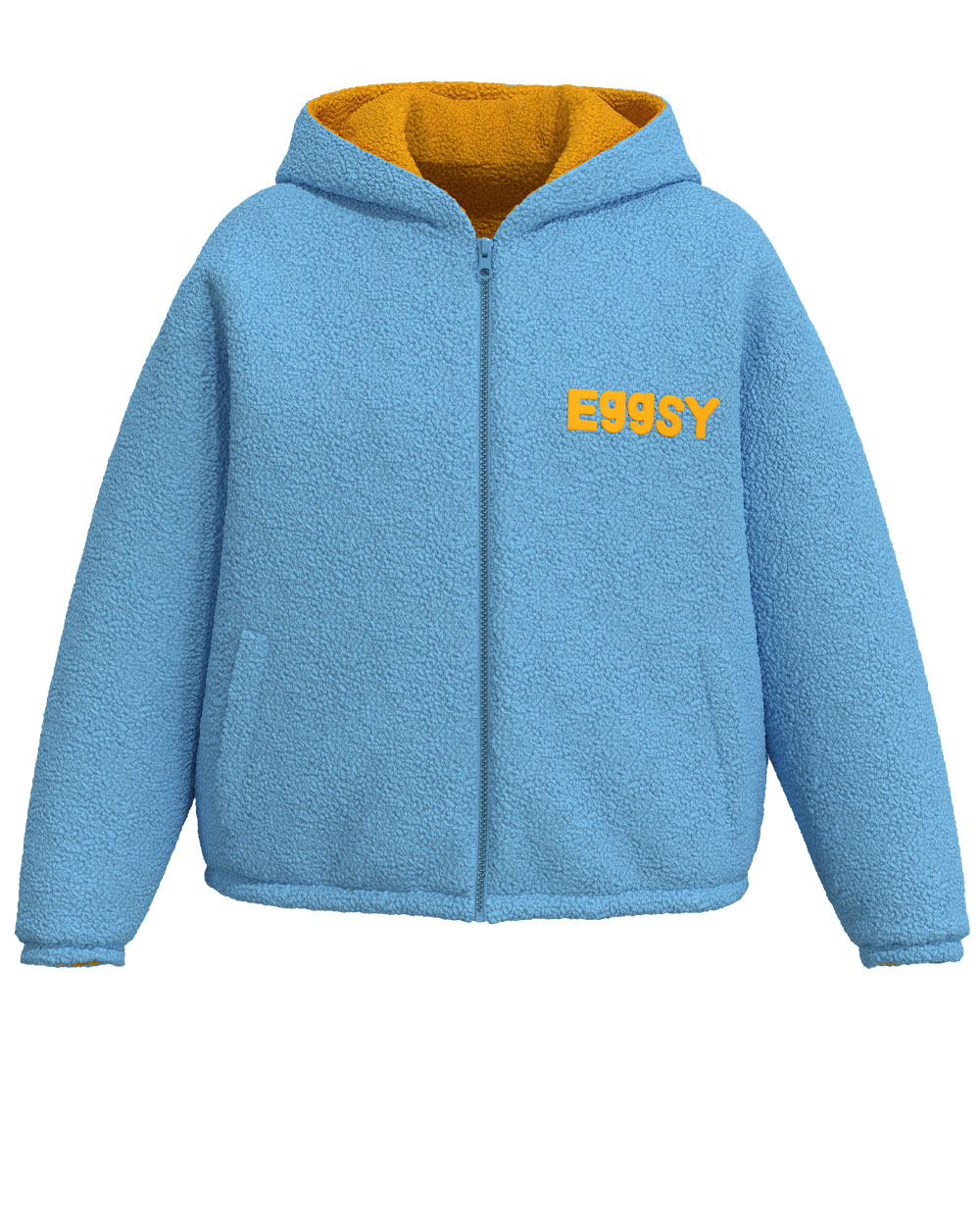 Reverable Sherpa Hooded jacket for Eggs